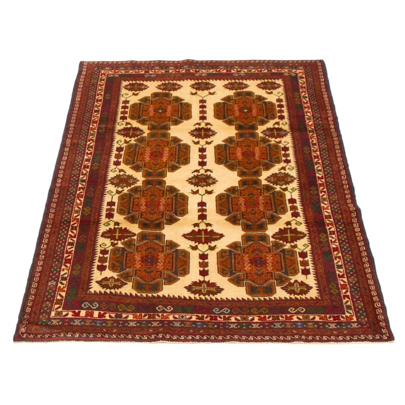 Teimani Cream Rug 3'10" x 5'11" - 3'10 x 5'11
