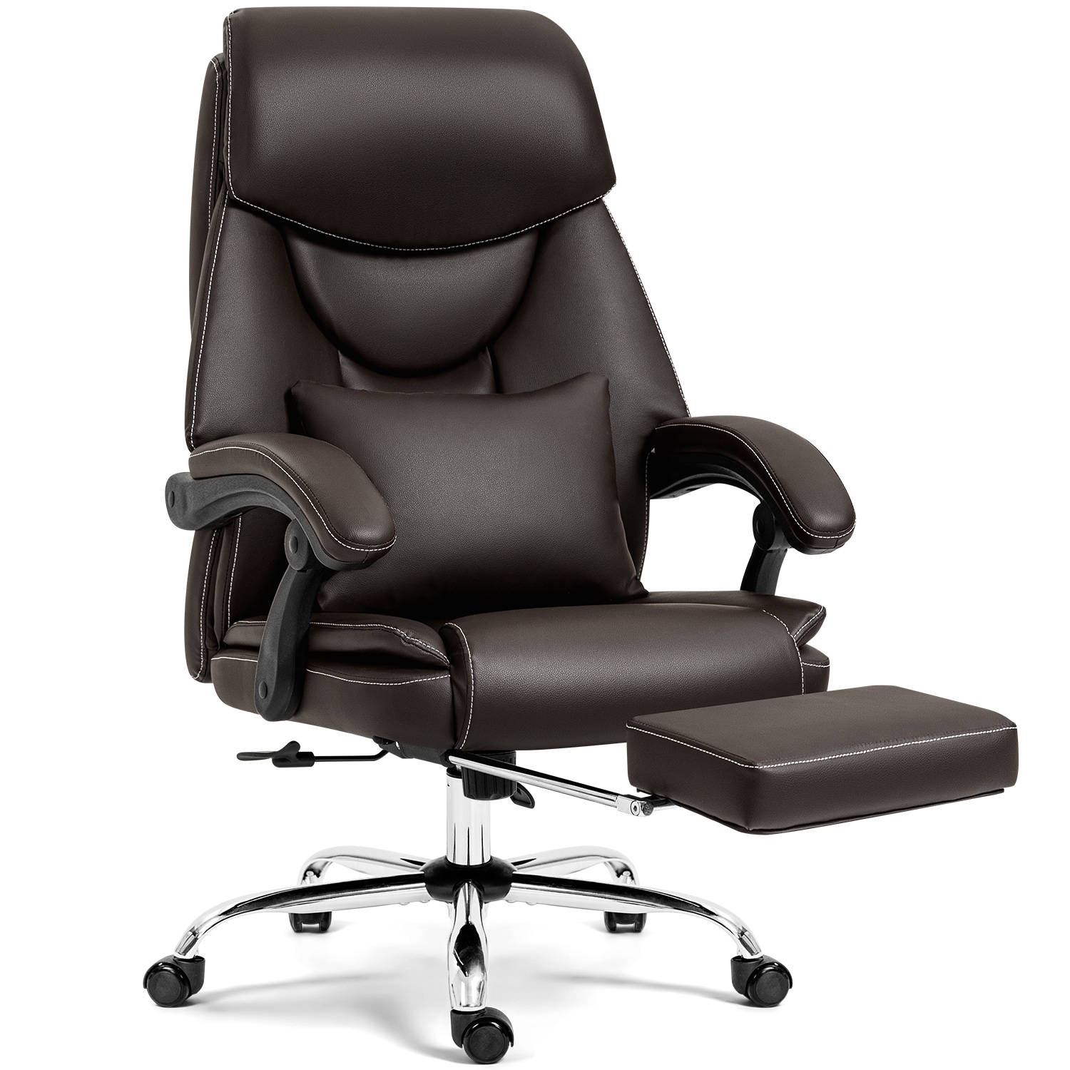 AVAWING High Back 3D Kneading Massage Office Chair with Footrest