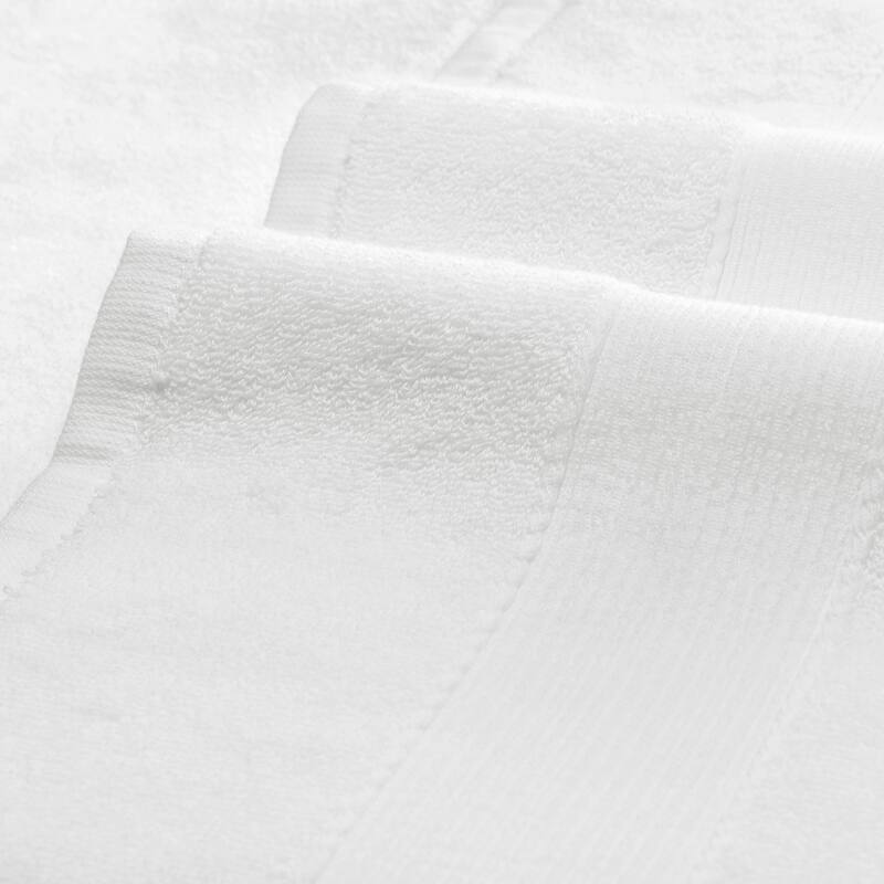 Solid Oversized 2 Pack Bath Towel Set, Thick Cotton, Highly Absorbent Towels for Gym, SPA, Yoga 28" x 56" - White