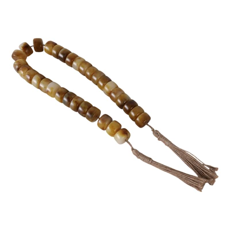Resin Jute Decorative Beads Tassel Accents Featuring Woven Detailing