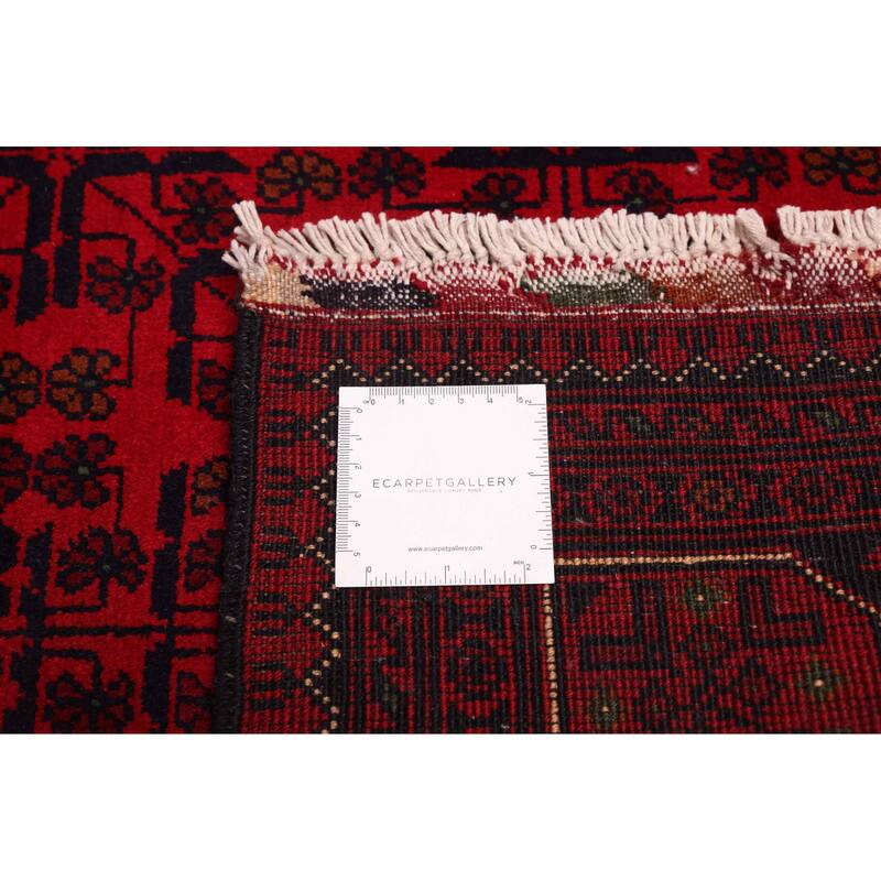 ECARPETGALLERY Hand-knotted Finest Khal Mohammadi Red Wool Rug - 4'4 x 7'0
