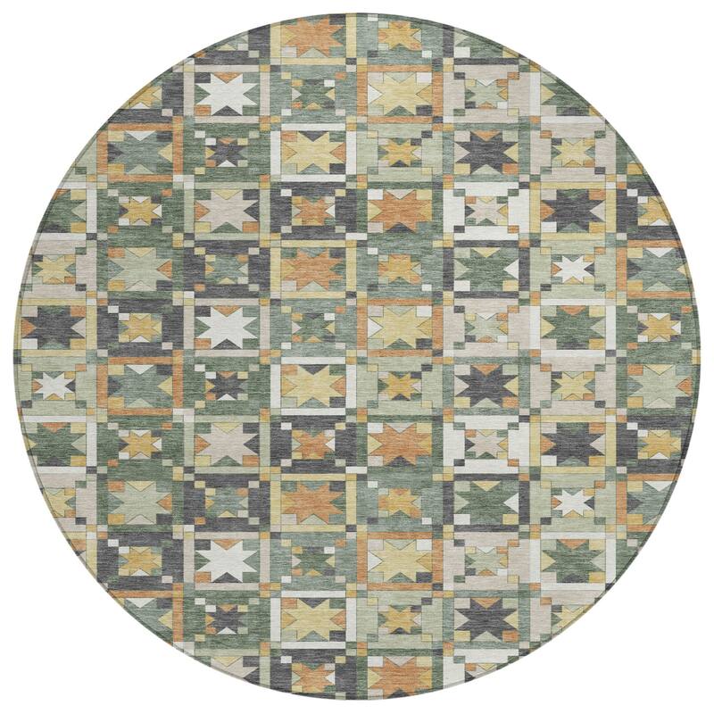 Machine Washable Indoor/ Outdoor Global Goddard Chantille Rug