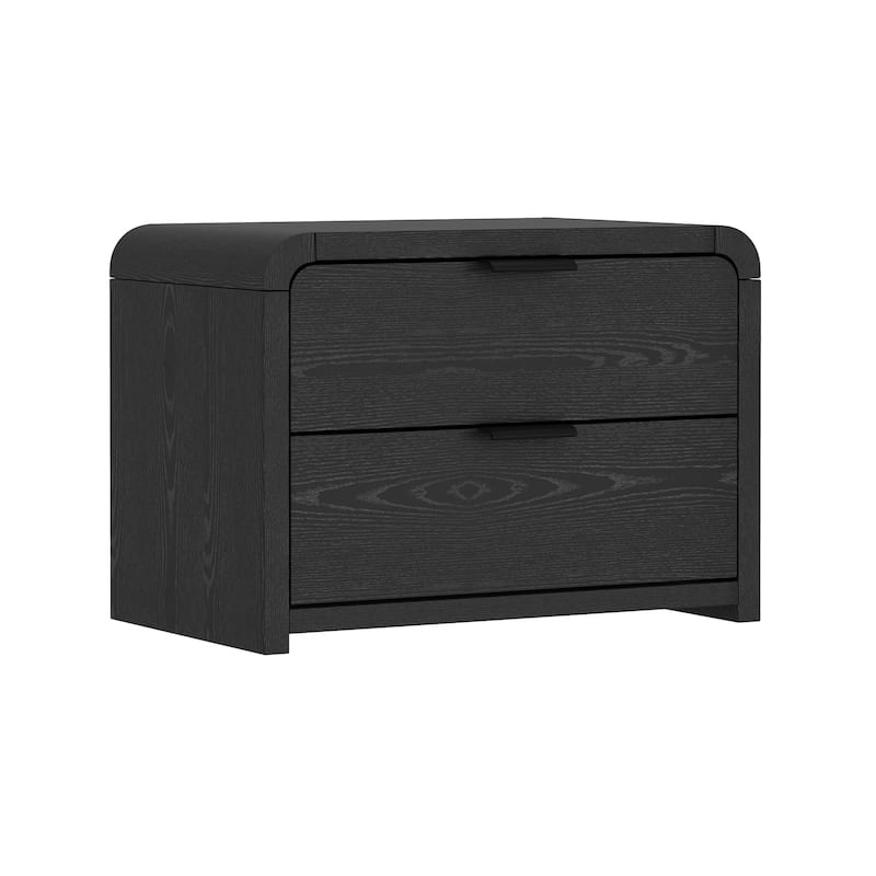 Manhattan Comfort Grace Modern Nightstand with 4 Drawers Set of 2