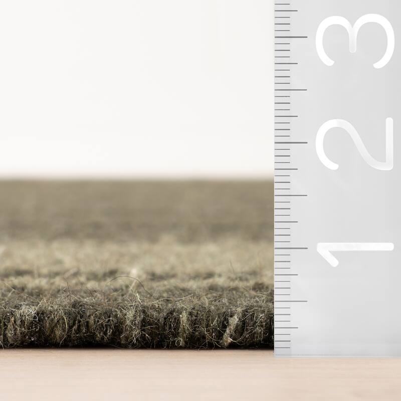 Nate Berkus Canon Bordered Wool Cozy Area Rug