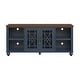 preview thumbnail 18 of 48, Vintage TV Stand with Carved Doors for Large Size TV
