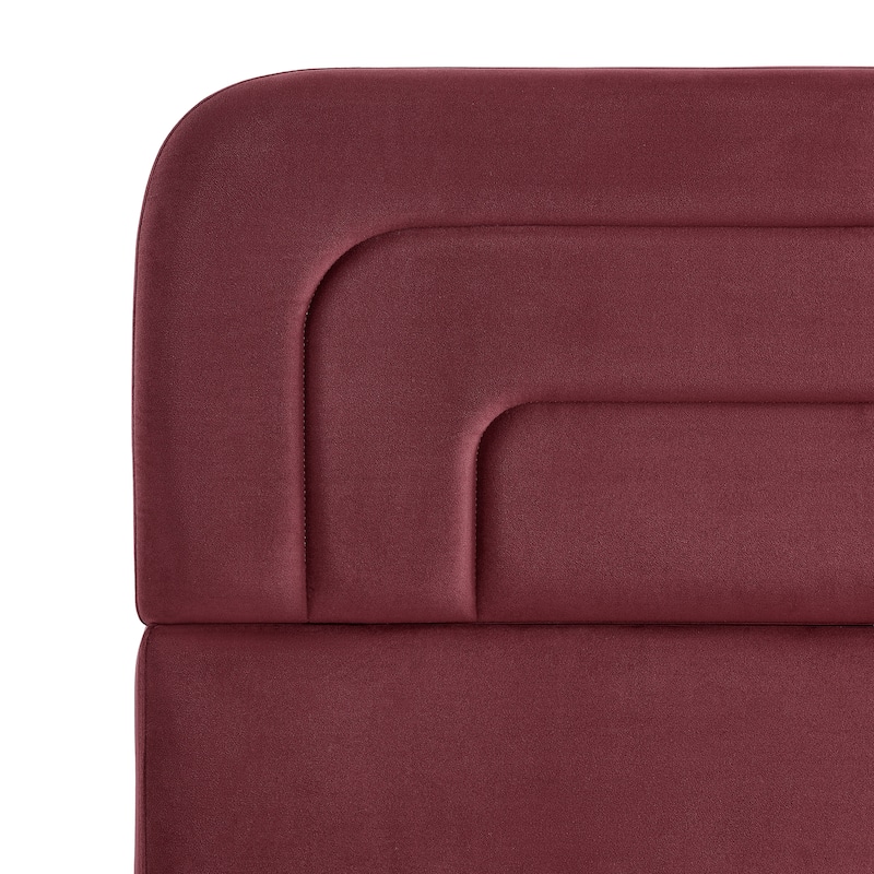 Studio Living Ashton Queen Upholstered Bed in Velvet Fabric