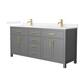 Option Dark Gray / White Quartz Top / Brushed Gold
