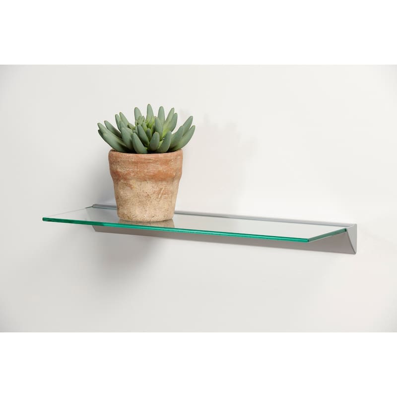 Essentials 6x18 Clear Glass Shelf Kit - 18