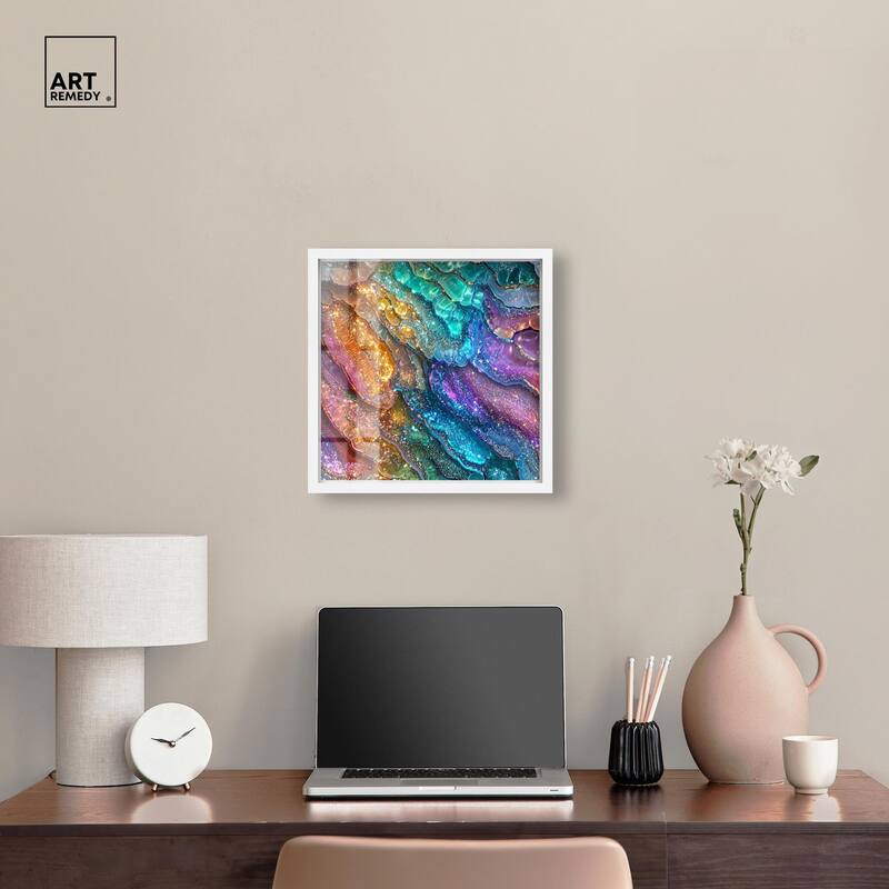 Glittering Spectrum I Shadowbox by Art Remedy