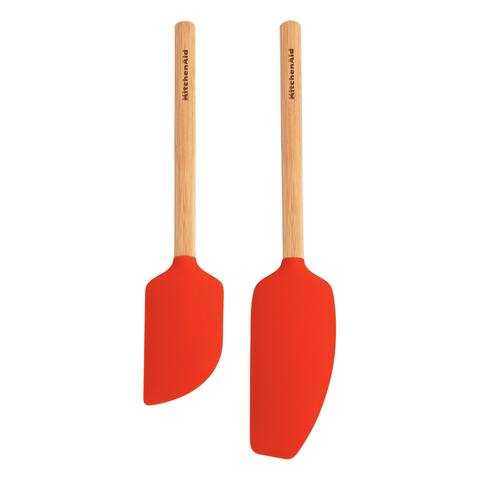KitchenAid 2-pc Bamboo Spatula Set, Hot Sauce - 2 piece