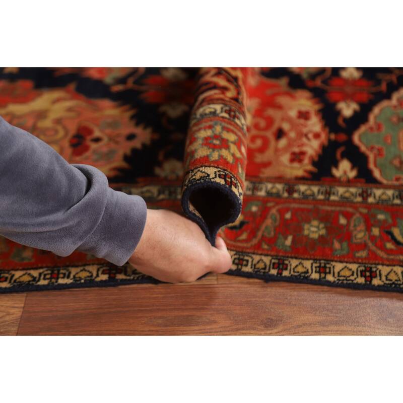 Pre-1900 Antique Sultanabad Persian Area Rug Hand-Knotted Wool Carpet - 4'9"x 6'8"