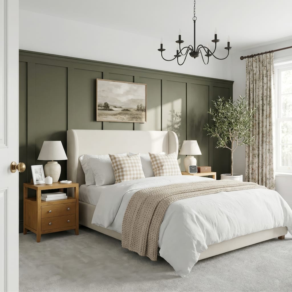 Dana 21 in. W Rectangular Wood 2 Drawer Narrow Nightstand with Top Open Shelf