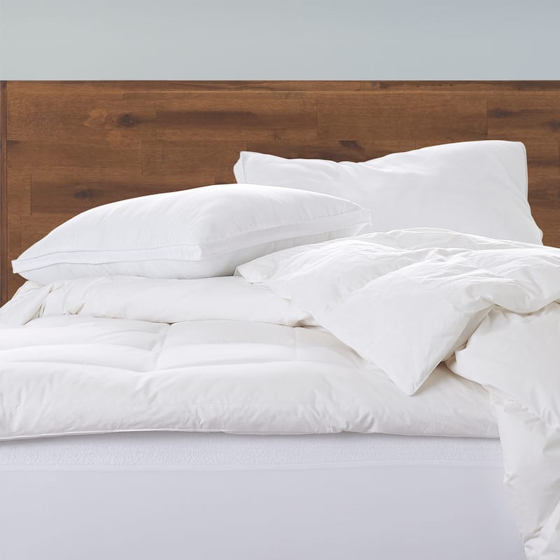 Ella Jayne Soft Luxury Plush Gusseted Soft Gel Filled Stomach Sleeper Pillow, Set of 2