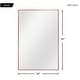 preview thumbnail 34 of 35, Modern Thin Frame Wall-Mounted Hanging Bathroom Vanity Mirror