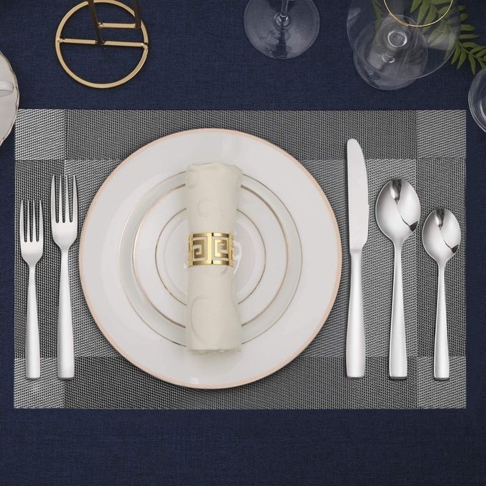 72 Piece Silverware Set with 8 Steak Knives Stainless Steel Flatware Set Mirror Finish Dishwasher Safe