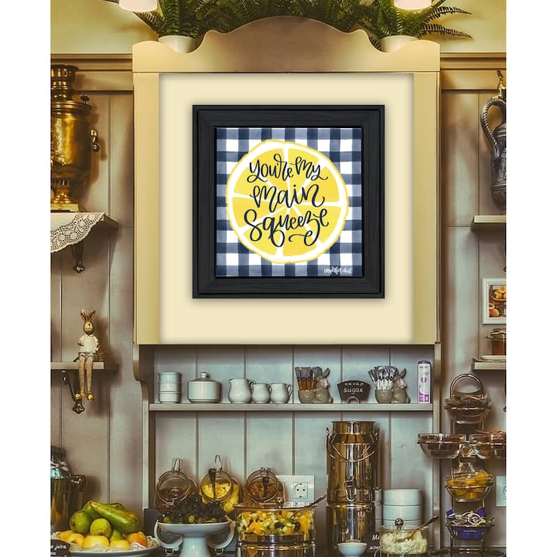 TrendyDecor4U Contemporary "Main Squeeze" Framed Print Wall Art