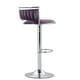 preview thumbnail 40 of 198, Modern Velvet Adjustable Swivel Bar Stools Set of 2