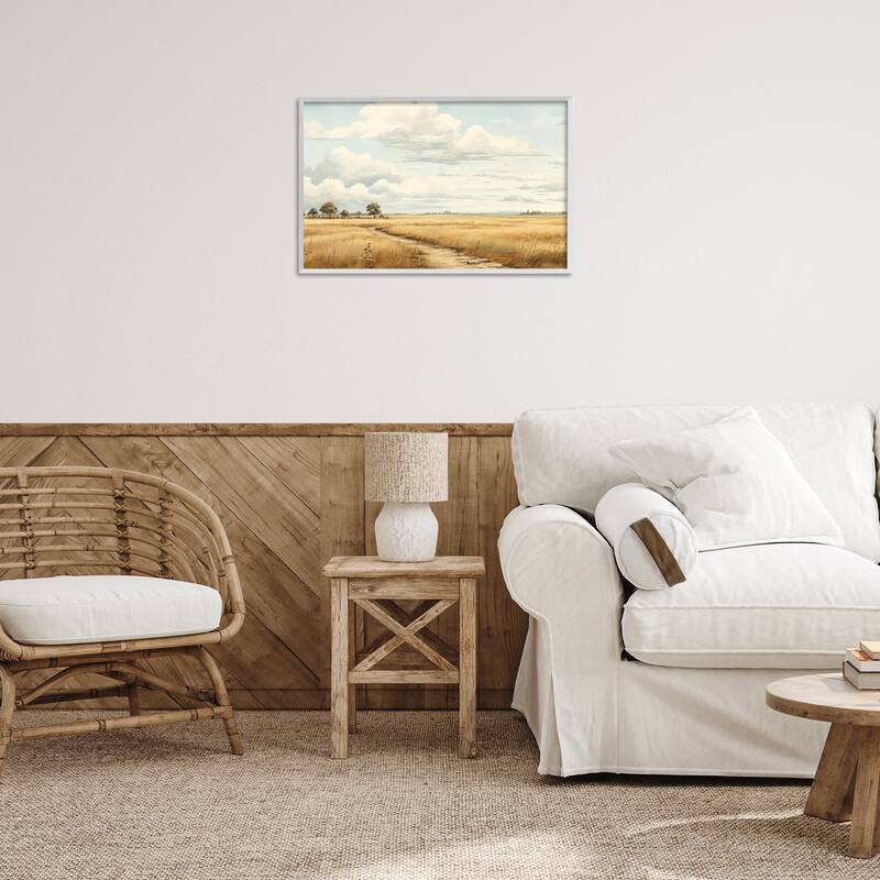 Stupell Path Through Vast Grassland Framed Giclee Art Design By LSR Creative Studio