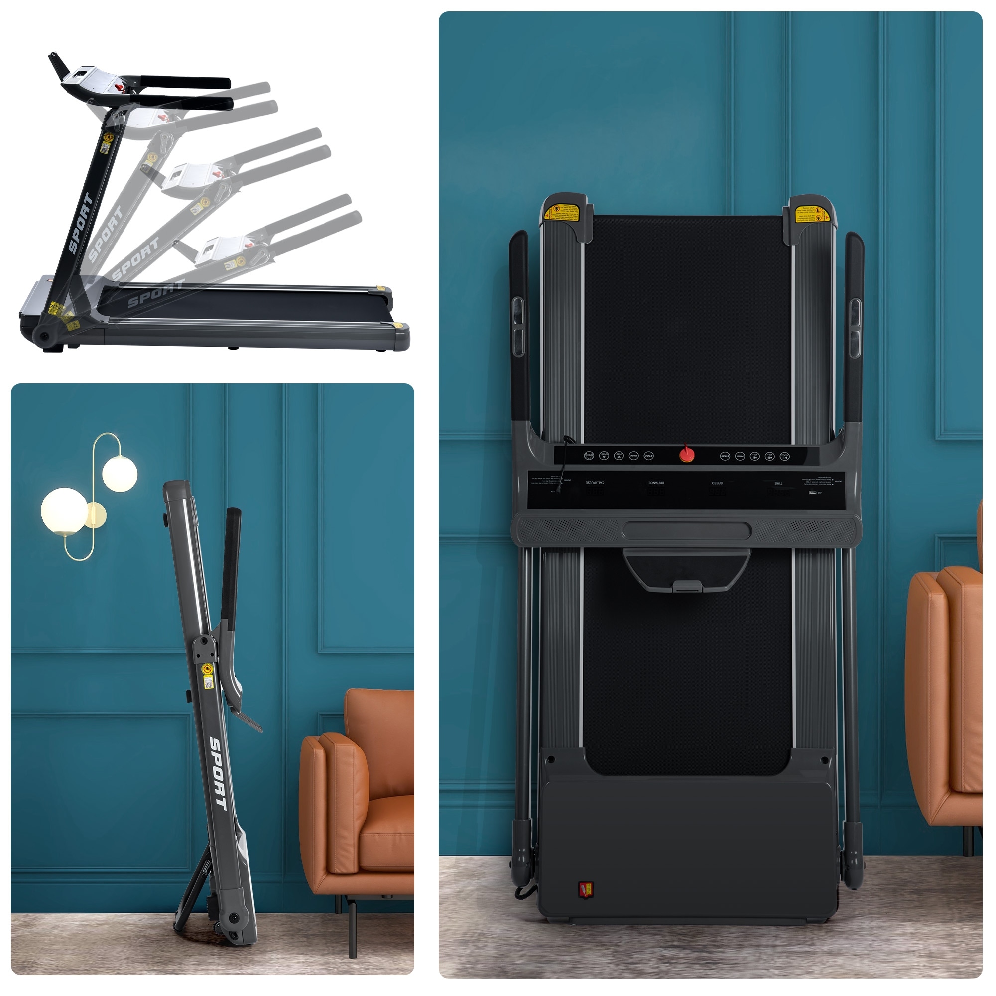 Portable lightweight treadmill outlet