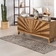 preview thumbnail 34 of 33, Nuloom Nikita SpinClean Faded Geometric Machine Washable Area Rug 2' 8" x 8' - Brown - Runner