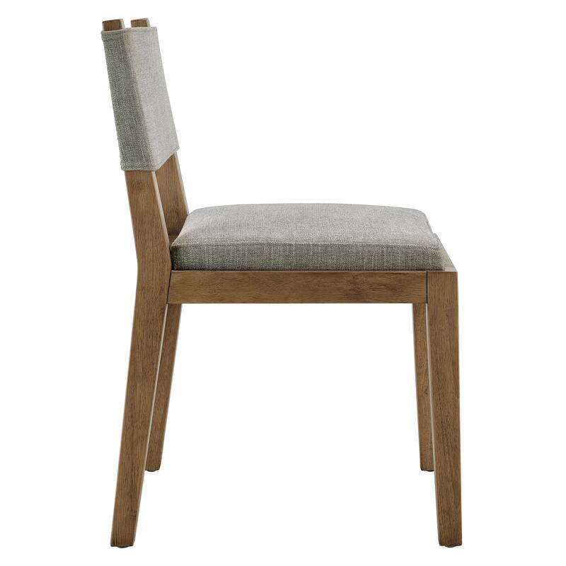 Calder Fabric Upholstered Wood Armless Dining Chair