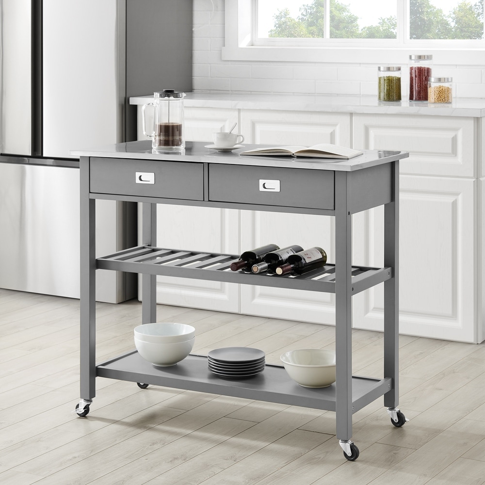 Buy Stainless Steel Kitchen Carts Online at Overstock | Our ...