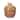 Fall Harvest Acorn Shaped Brown Eartherware Toothpick Holder Set,