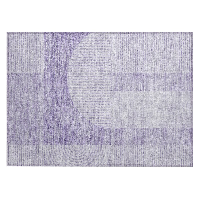 Machine Washable Indoor/ Outdoor Chantille Modern Deco Rug