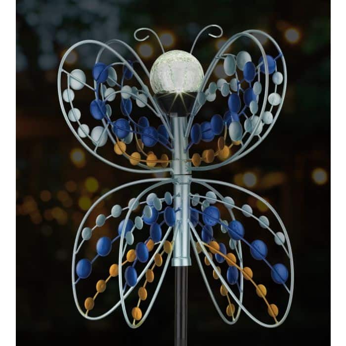 Solar Wind Spinner Stake - Butterfly
