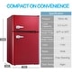 preview thumbnail 11 of 16, 3.2 CU FT Compact Mini Refrigerator Separate Freezer, Small Fridge