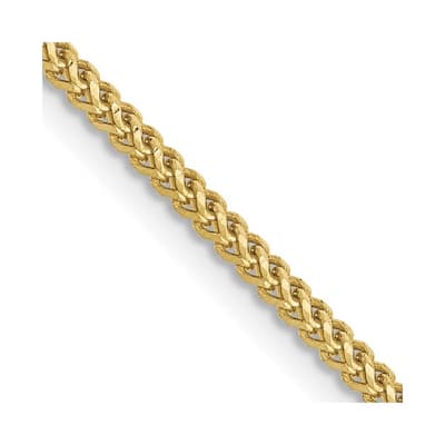 Curata 10k Yellow Gold 1.35mm Franco Chain Necklace (Lobster) Options: 16 18 20