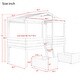 preview thumbnail 9 of 26, Wood Twin Size House-shaped Low Loft with Two Drawers, Ladder and Guardrail