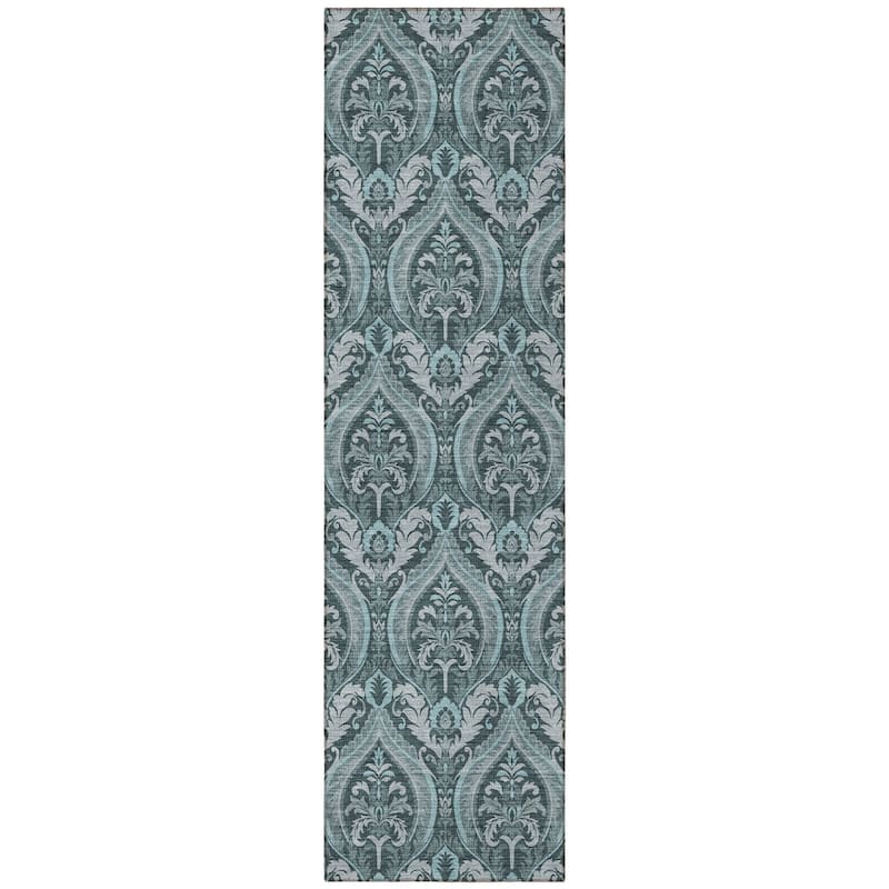 Talu Graceful Floral Weather Resistant Classic Meets Modern Outdoor Rug