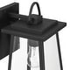 preview thumbnail 7 of 6, Hunter Ivory Dusk Outdoor Black Wall Light - Modern/Contemporary, Cottage - Front Porch, Patio, Garage