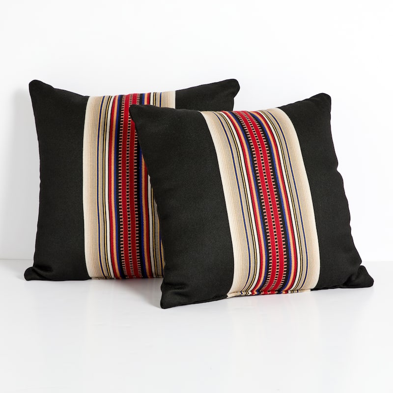 Sorra Home Sunbrella Pendleton Outdoor Knife Edge Pillow Set of 2