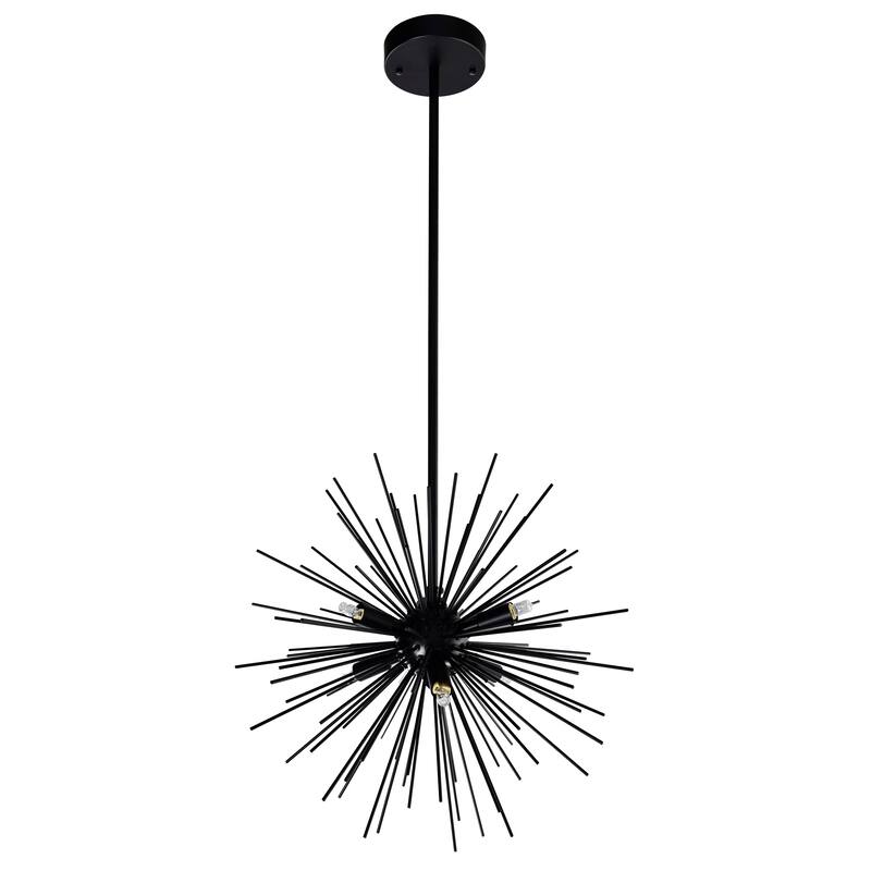 Savannah 6 Light Chandelier With Black Finish