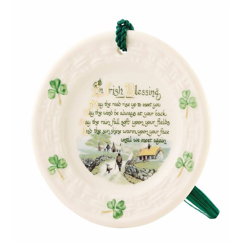 Irish Blessing Ornament - Off-White