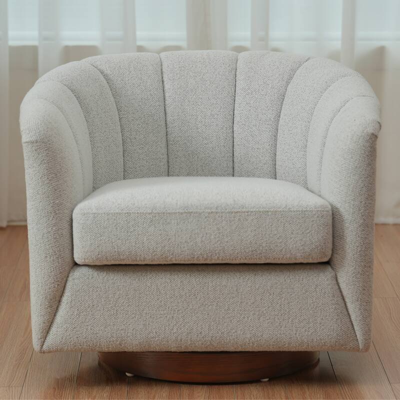 Fabric 360°Swivel Accent Chair