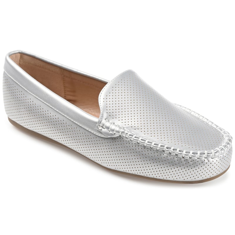 Journee Collection Women's Halsey Comfort Insole Slip On Round Toe Loafer Flats