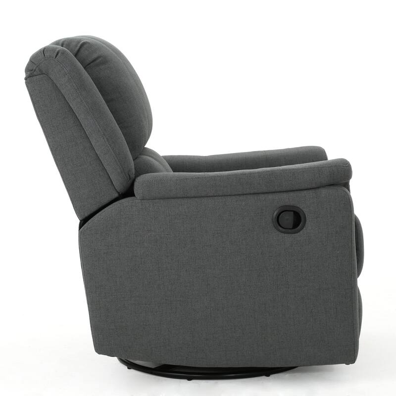 Jennette Fabric Swivel Gliding Recliner by Christopher Knight Home