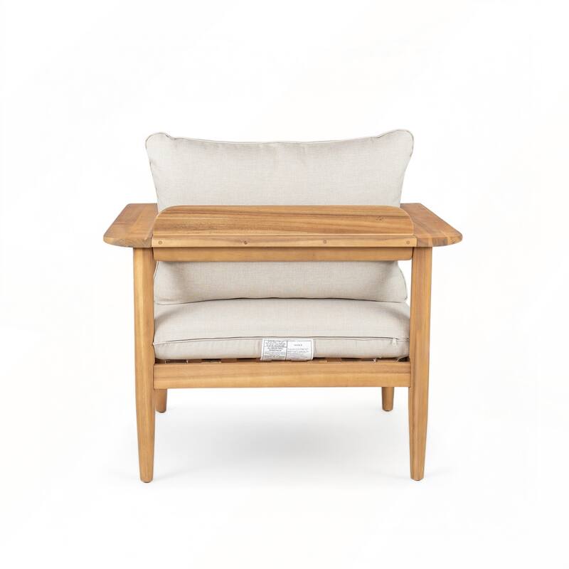 Outdoor Acacia Wood Lounge Chair