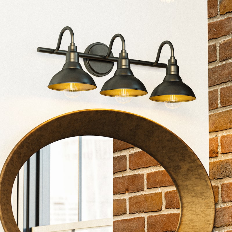 Kenroy Home Dale 3-Light Vanity Light - Sand Black