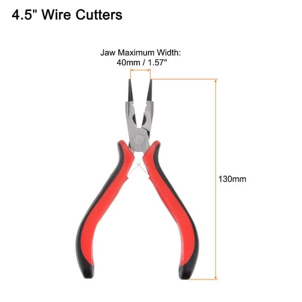 Uxcell Mini End Cutting Pliers 4.5 End Nippers Precision Plier With Pink Handle For Diy Crafts