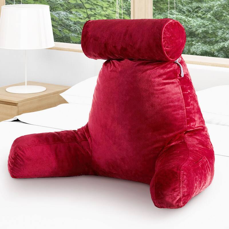 Cheer Collection Extra Large TV Pillow With Detachable Bolster