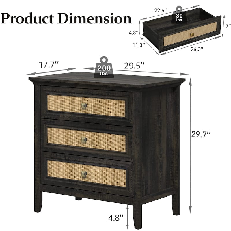 3 - Drawer Dresser