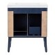 preview thumbnail 20 of 35, Spring Mill Cabinets 30" Darya Bathroom Vanity With 2-Doors, 1 Drawer, and White Sink Top