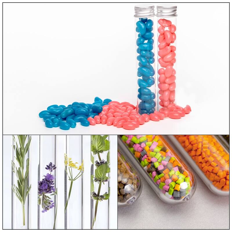 80Pcs 45ml Plastic Test Tube with Screw Caps, 140x25mm Tubes Aluminum Lid, - Clear