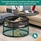 preview thumbnail 6 of 17, Moasis Round Lift Top Coffee Table with Hidden Storage
