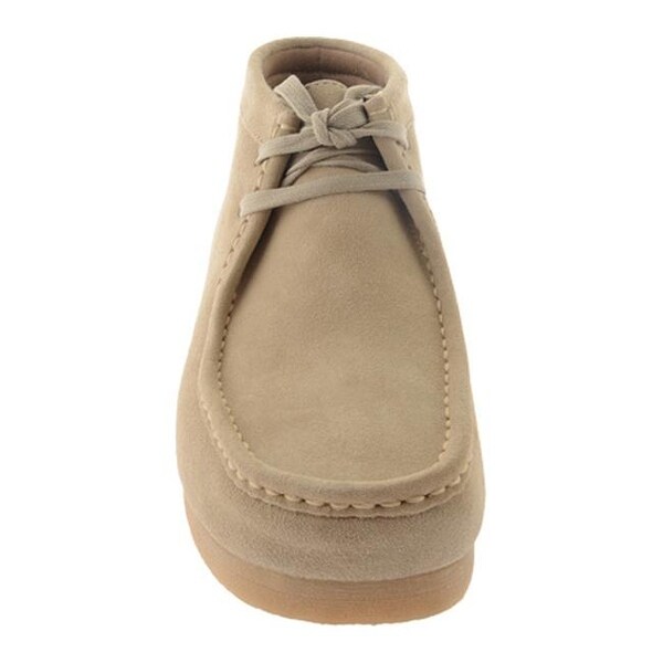 clarks stinson hi sand suede