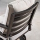 preview thumbnail 5 of 8, Aluminum 44in Fire Table Set with Four Swivel Rockers & Accessories